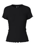 Pieces PCNICCA - CÔTELÉ T-SHIRT, Black, highres - 17120085_Black_001.jpg