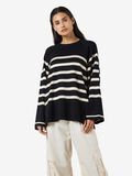 Noisy May STRIPED KNITTED PULLOVER, Black, highres - 27027534_Black_1061608_003.jpg