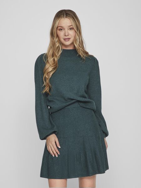 Vila HIGH NECK LONG SLEEVED BLOUSE, Ponderosa Pine, highres - 14084179_PonderosaPine_1038771_003.jpg