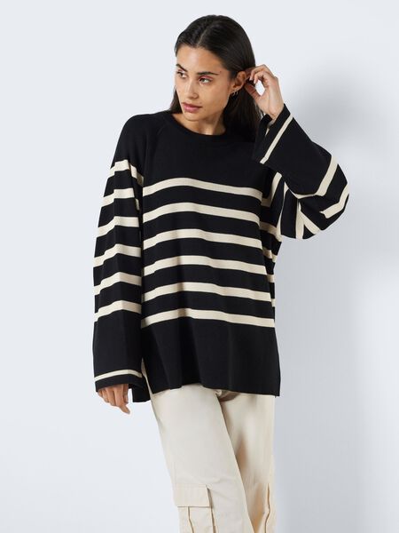 Noisy May GESTREIFTER STRICKPULLOVER, Black, highres - 27027534_Black_1061608_007.jpg