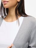 VILA VIRIL BASIC KNITTED CARDIGAN, Light Grey Melange, highres - 14044041_LightGreyMelange_006.jpg