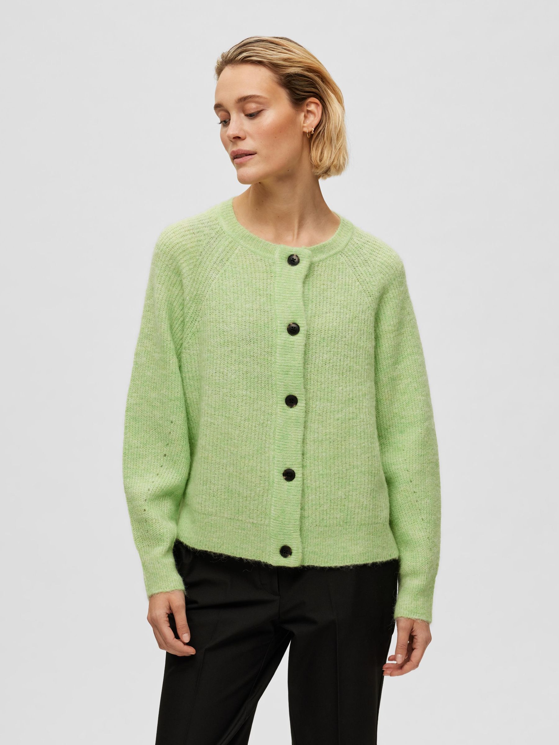 Pistachio green cardigan new arrivals