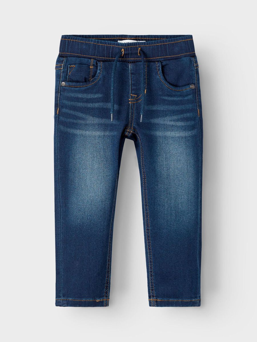 name it REGULAR FIT SWEAT JEANS, Dark Blue Denim, highres - 13212646_DarkBlueDenim_003.jpg