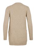 VILA VIRIL STICKAT BASPLAGG KOFTA, Natural Melange, highres - 14044041_NaturalMelange_002.jpg