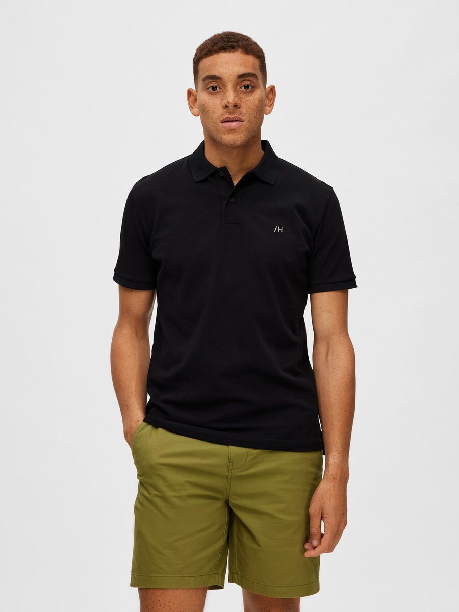Selected CLASSIQUE POLO, Black, highres - 16087839_Black_003.jpg