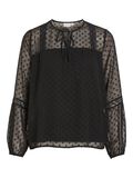 VILA VIEDEE DETAILED LONG SLEEVED BLOUSE, Black, highres - 14079577_Black_001.jpg
