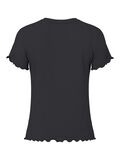 Pieces PCNICCA RIBBED T-SHIRT, Black, highres - 17120085_Black_002.jpg