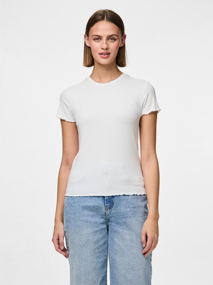 Pieces PCNICCA T-SHIRT, Bright White, highres - 17120085_BrightWhite_003.jpg