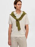 Selected LINEN BLEND POLO SHIRT, Oatmeal, highres - 16090124_Oatmeal_008.jpg