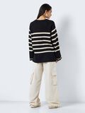 Noisy May STRIPED KNITTED PULLOVER, Black, highres - 27027534_Black_1061608_005.jpg