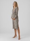 Mama.licious ROBE MIDI REGULAR FIT COL EN V ROBE, Ghost Gray, highres - 20019436_GhostGray_1065220_003.jpg