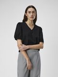 OBJECT V-NECK T-SHIRT, Black, highres - 23041624_Black_003.jpg