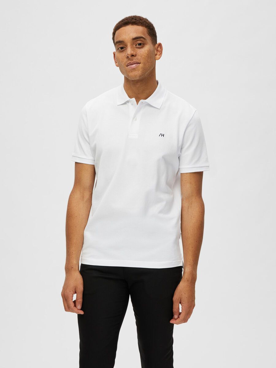Selected KLASSISCHES POLO SHIRT, Bright White, highres - 16087839_BrightWhite_003.jpg