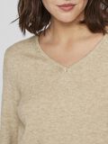 VILA VIRIL V-AUSSCHNITT STRICKPULLOVER, Natural Melange, highres - 14042769_NaturalMelange_006.jpg