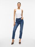 VILA MID-RISE STRAIGHT FIT JEANS, Medium Blue Denim, highres - 14080228_MediumBlueDenim_005.jpg