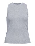 OBJECT RIBBET TOP, Light Grey Melange, highres - 23034452_LightGreyMelange_001.jpg