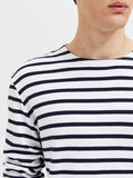 Selected GESTREEPT T-SHIRT MET LANGE MOUWEN, Bright White, highres - 16087926_BrightWhite_1026632_006.jpg
