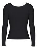 Pieces PCKITTE  LONG-SLEEVED T-SHIRT, Black, highres - 17101437_Black_002.jpg