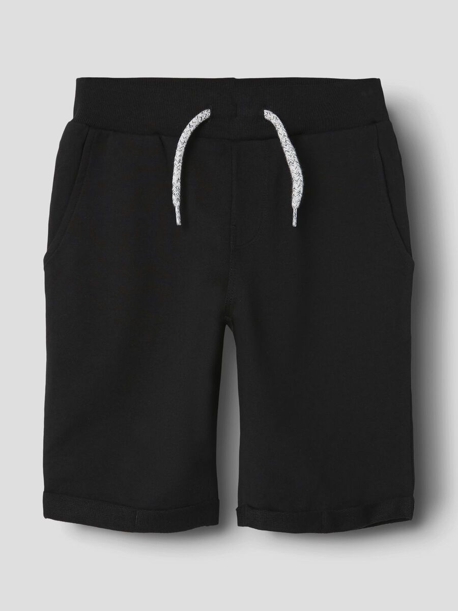name it REGULAR FIT SHORTS, Black, highres - 13201050_Black_003.jpg