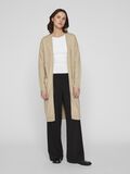 VILA VIRIL LONG STRIKKET CARDIGAN, Natural Melange, highres - 14042770_NaturalMelange_005.jpg