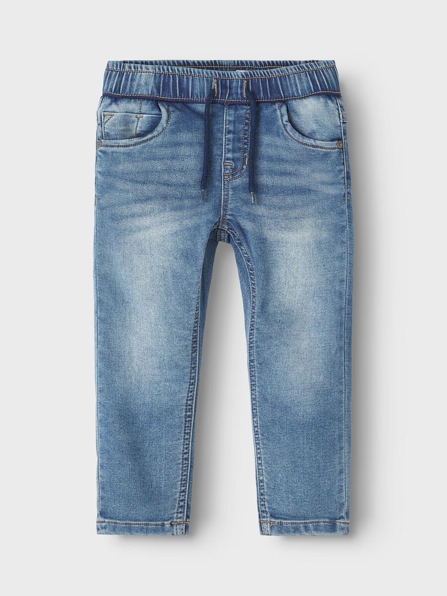 name it REGULAR FIT SWEAT JEANS, Medium Blue Denim, highres - 13212646_MediumBlueDenim_003.jpg