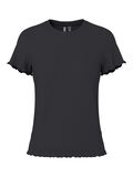 Pieces PCNICCA RIBBED T-SHIRT, Black, highres - 17120085_Black_001.jpg