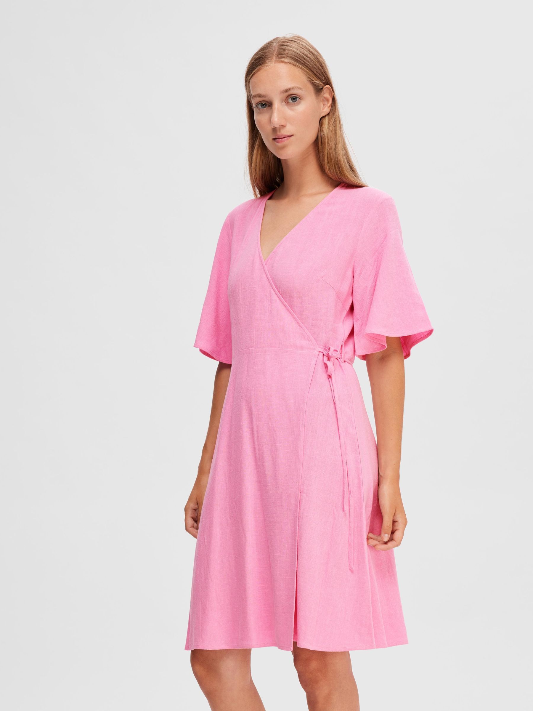 Selected femme wrap hot sale dress