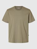 Selected DÉCONTRACTÉ T-SHIRT, Vetiver, highres - 16087842_Vetiver_001.jpg