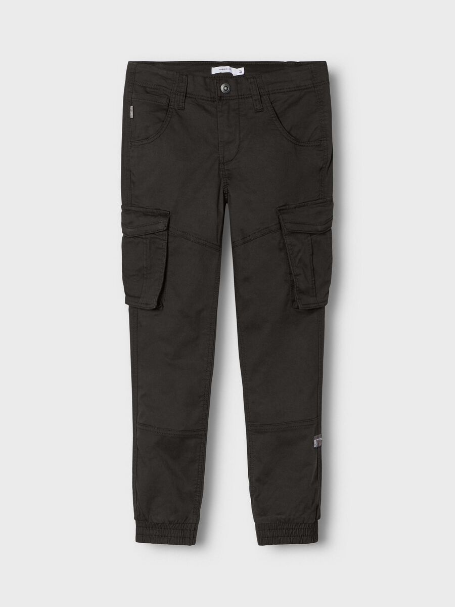 Name it REGULAR FIT PANTALON CARGO, Black, highres - 13151735_Black_003.jpg