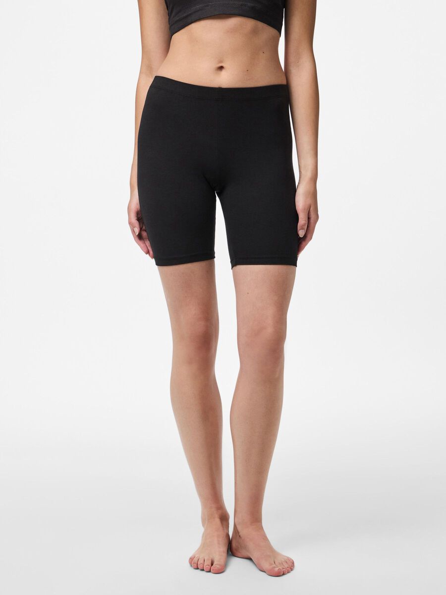Pieces PCKIKI BASIC COTTON BIKE SHORTS, Black, highres - 17101084_Black_003.jpg