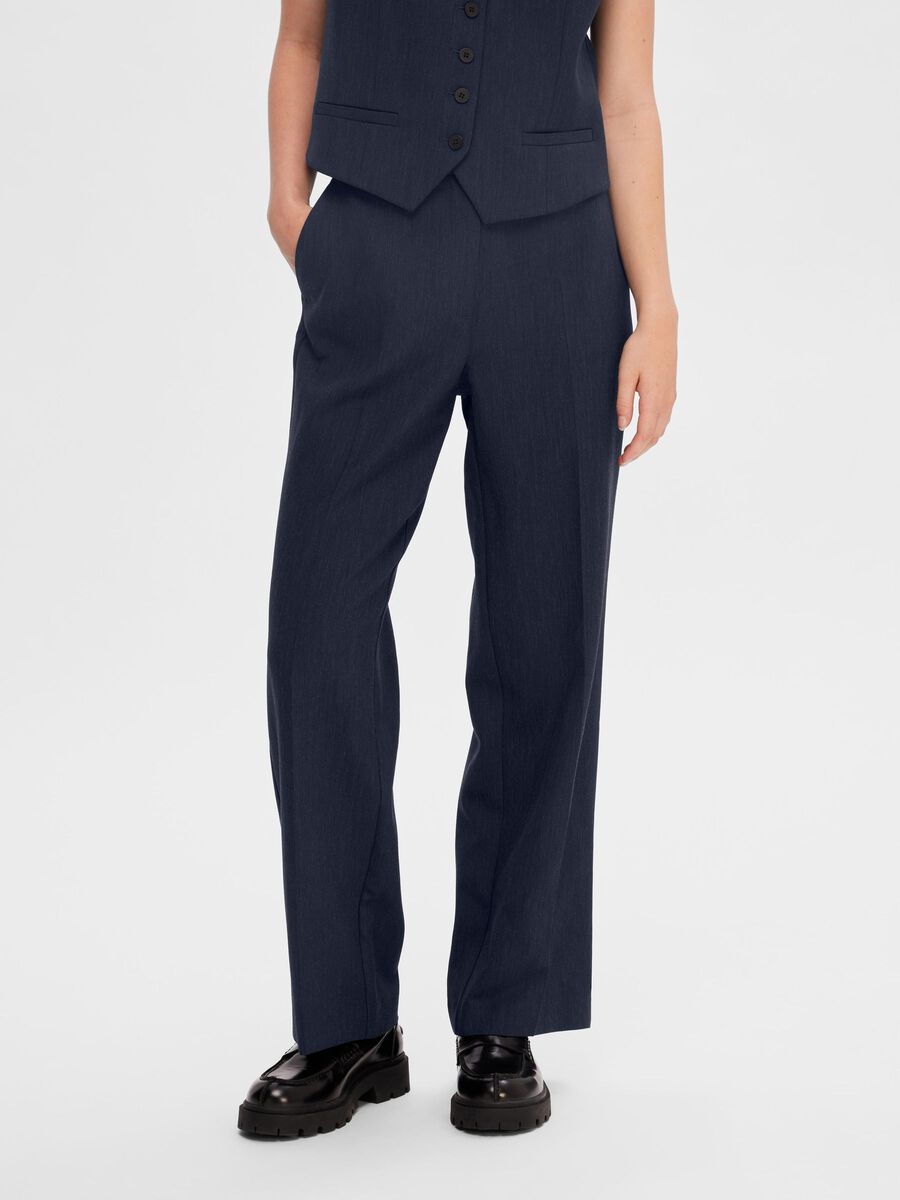 Selected VISCOSE BLEND  WIDE-LEG TROUSERS, Dark Sapphire, highres - 16090234_DarkSapphire_1037885_003.jpg