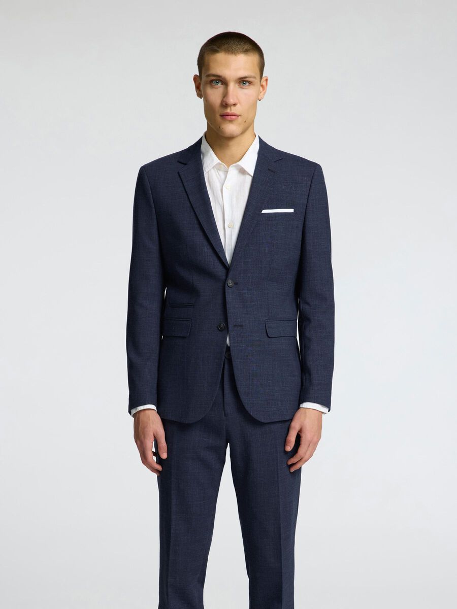 Selected SLIM FIT SINGLE-BREASTED BLAZER, Dark Navy, highres - 16087870_DarkNavy_003.jpg