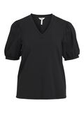 OBJECT V-NECK T-SHIRT, Black, highres - 23041624_Black_001.jpg