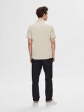 Selected ZIPPER POLO SHIRT, Oatmeal, highres - 16079026_Oatmeal_004.jpg