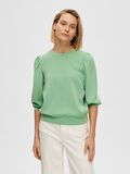 Selected PUFF SLEEVE SWEATSHIRT, Absinthe Green, highres - 16082379_AbsintheGreen_003.jpg