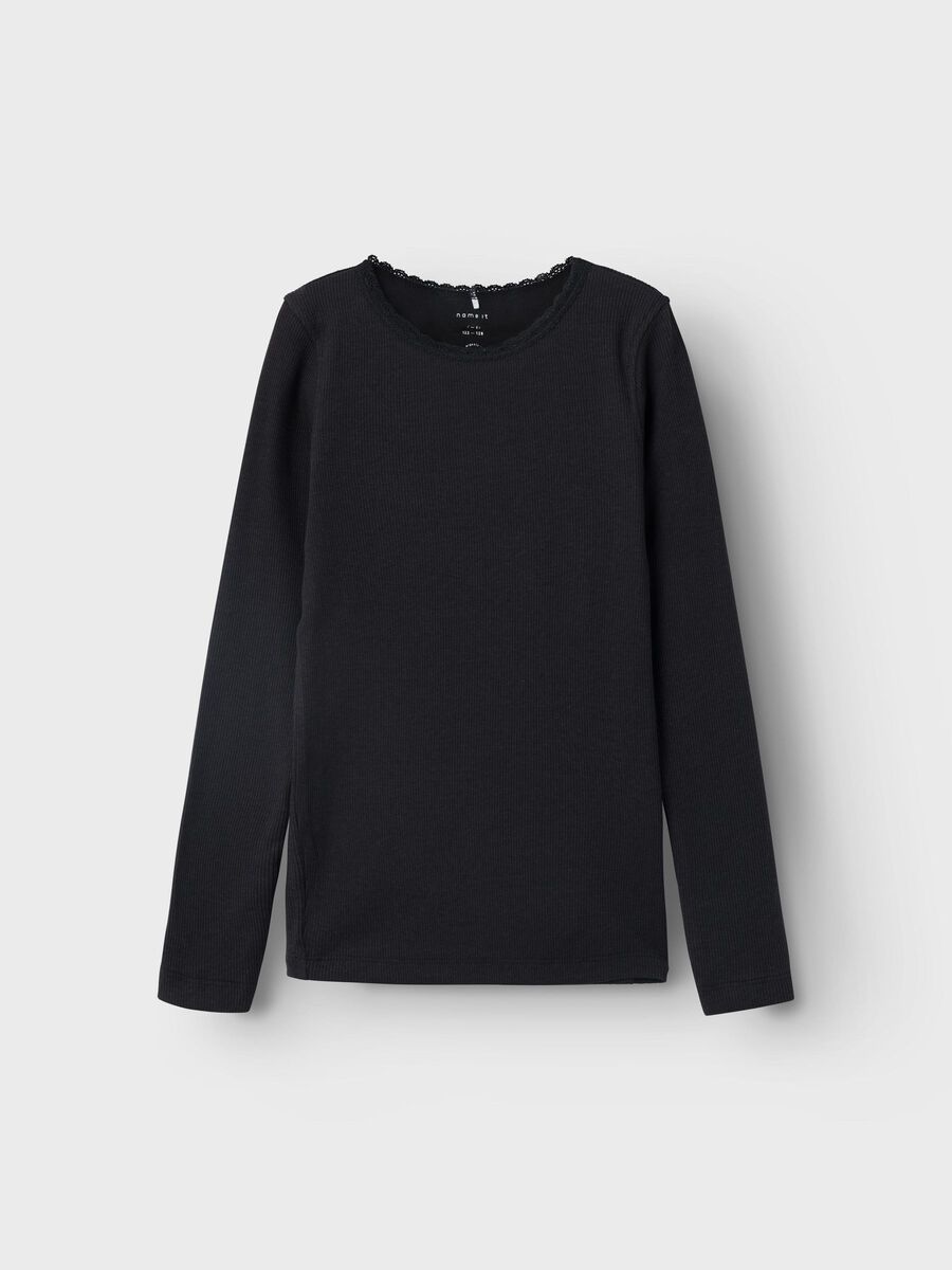name it SLIM LONG SLEEVED TOP, Black, highres - 13198423_Black_003.jpg