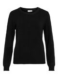 VILA VIRIL ROUND NECK KNITTED PULLOVER, Black, highres - 14054177_Black_001.jpg