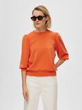 Selected PUFF SLEEVE SWEATSHIRT, Orangeade, highres - 16082379_Orangeade_008.jpg