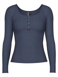 Pieces PCKITTE  LANGÆRMET T-SHIRT, Ombre Blue, highres - 17101437_OmbreBlue_001.jpg