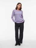 VILA VIRIL ROUND NECK KNITTED PULLOVER, Violet Tulip, highres - 14054177_VioletTulip_714851_005.jpg