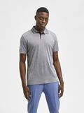 Selected KORTÄRMAD COOLMAX® PIKÉTRÖJA, Medium Grey Melange, highres - 16082844_MediumGreyMelange_003.jpg