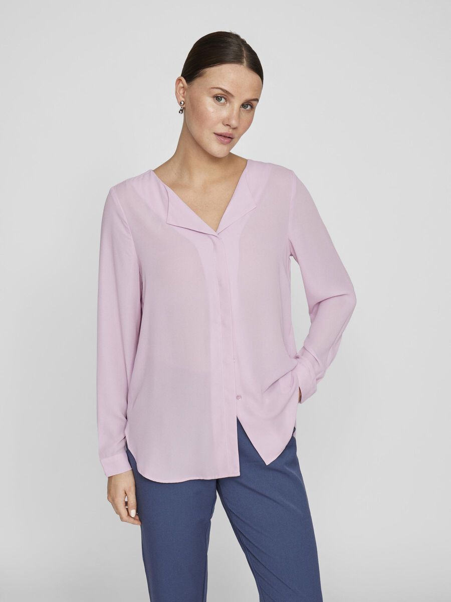 VILA VILUCY - OURLET ASYMÉTRIQUE CHEMISE, Winsome Orchid, highres - 14044253_WinsomeOrchid_003.jpg