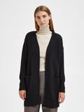 Selected LANG STRIKKET CARDIGAN, Black, highres - 16085216_Black_003.jpg