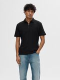 Selected ZIPPER POLO, Black, highres - 16079026_Black_003.jpg