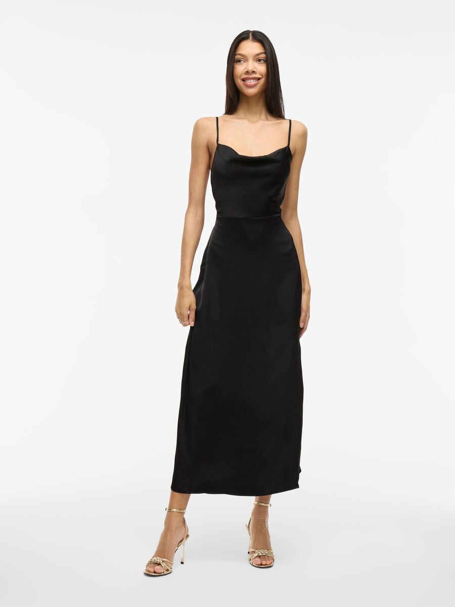 VILA VIRAVENNA STRAP OCCASION DRESS, Black, highres - 14085601_Black_003.jpg