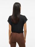 VILA VIELLETTE SHORT SLEEVED TOP, Black, highres - 14059563_Black_004.jpg