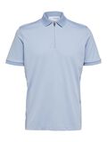 Selected ZIPPER POLO SHIRT, Cashmere Blue, highres - 16079026_CashmereBlue_001.jpg