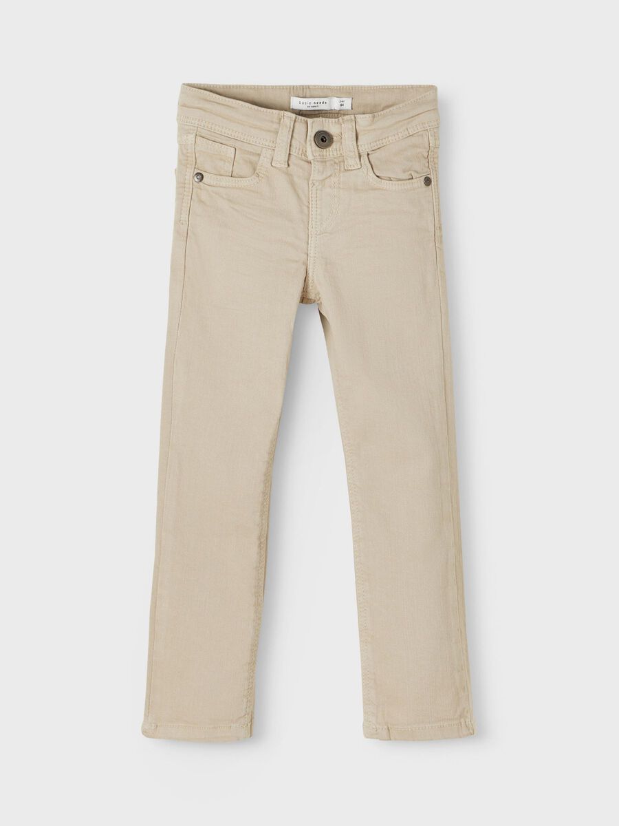 name it X-SLIM FIT TWILL TROUSERS, White Pepper, highres - 13181376_WhitePepper_003.jpg