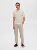 Selected LINEN BLEND POLO SHIRT, Oatmeal, highres - 16090124_Oatmeal_005.jpg