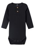 name it LONG SLEEVED RIB ROMPER, Black, highres - 13198041_Black_001.jpg